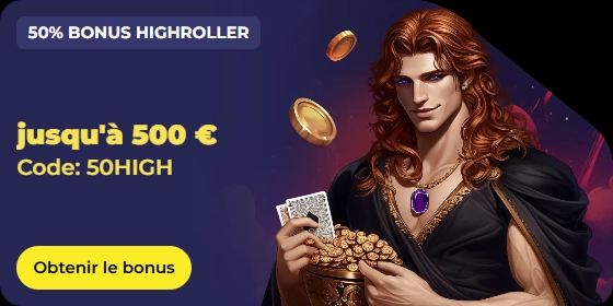 NyxBets Casino 50% highroller bonus up to €500 with code 50HIGH