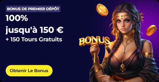 NyxBets Casino 100% bonus up to €150 + 150 free spins banner